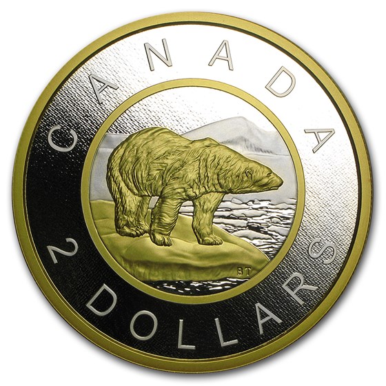 2015 Canada 5 oz Silver Polar Bear Big Coin Series Prf ($2 Coin) 2015 Canada 5 oz Silver Polar Bear Big Coin Series Prf ($2 Coin)